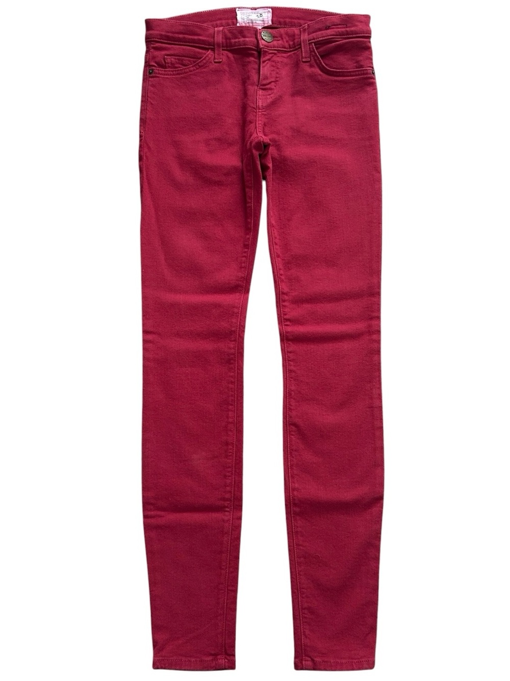 Current/Elliott Crimson‎ Red Skinny Jeans Size 26 Mid-Rise Stretch Denim